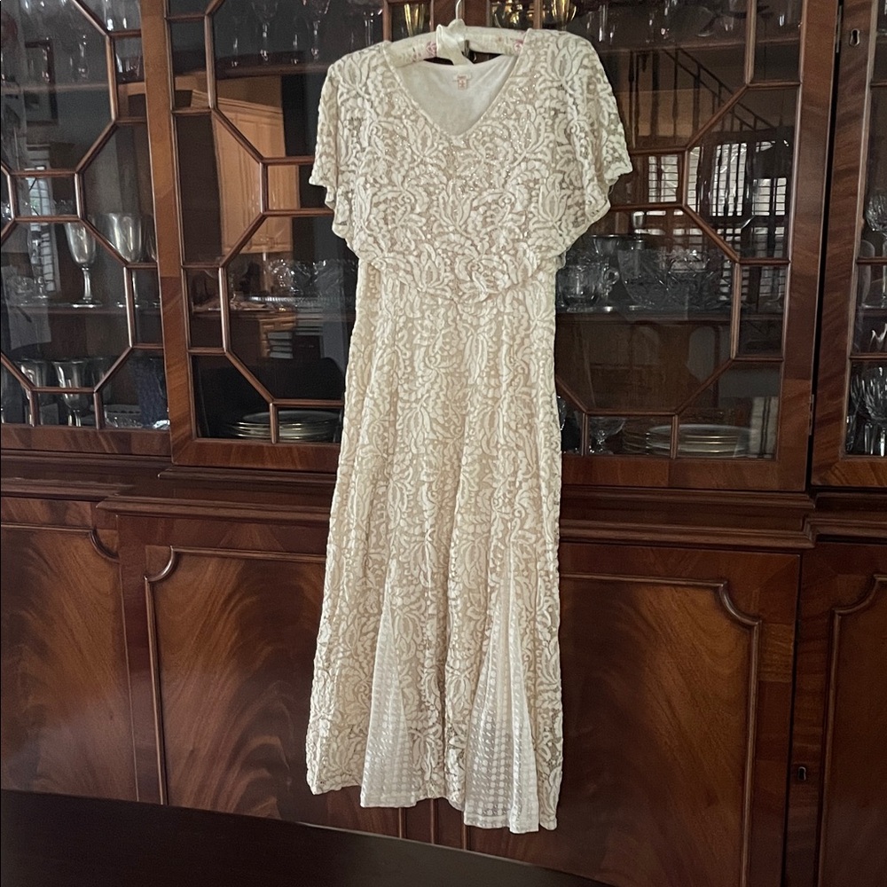 Cream Lace Maxi Dress by Reba - Picture 7 of 7